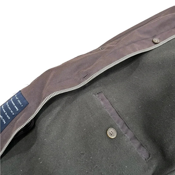 Vintage London Fog Brown Lined Trench  Coat with Collar Men’s Size Small - Picture 14 of 16